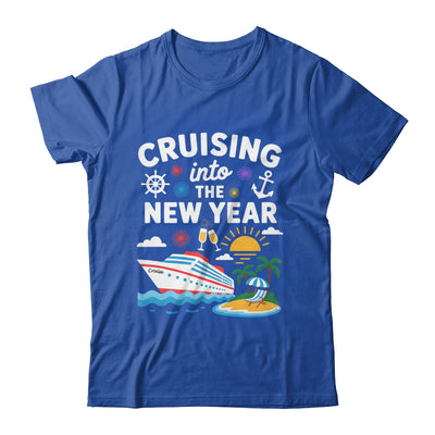 Cruising Into New Year 2026 Match Family Vacation Cruise Shirt & Hoodie | teecentury