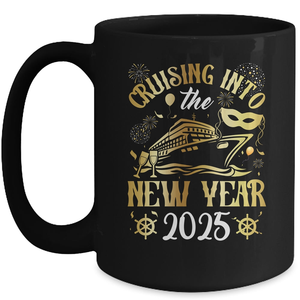 Cruising Into The New Year 2025 Family New Year Trip 2025 Mug | teecentury