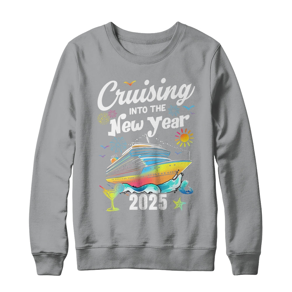 Cruising Into The New Year 2025 Family Vacation Holiday Shirt & Sweatshirt | teecentury