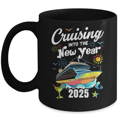 Cruising Into The New Year 2025 Family Vacation Holiday Mug | teecentury