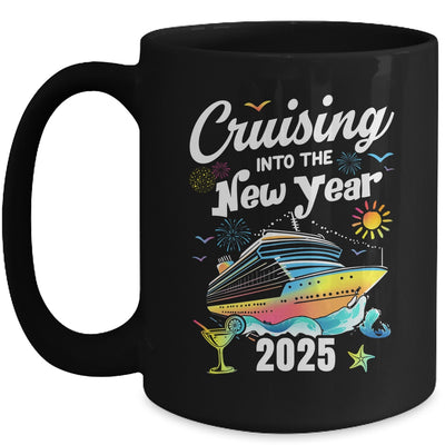 Cruising Into The New Year 2025 Family Vacation Holiday Mug | teecentury