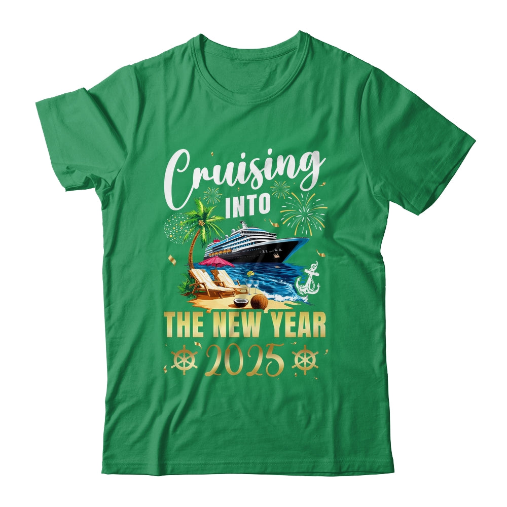 Cruising Into The New Year 2025 Family Vacation Matching Shirt & Sweatshirt | teecentury