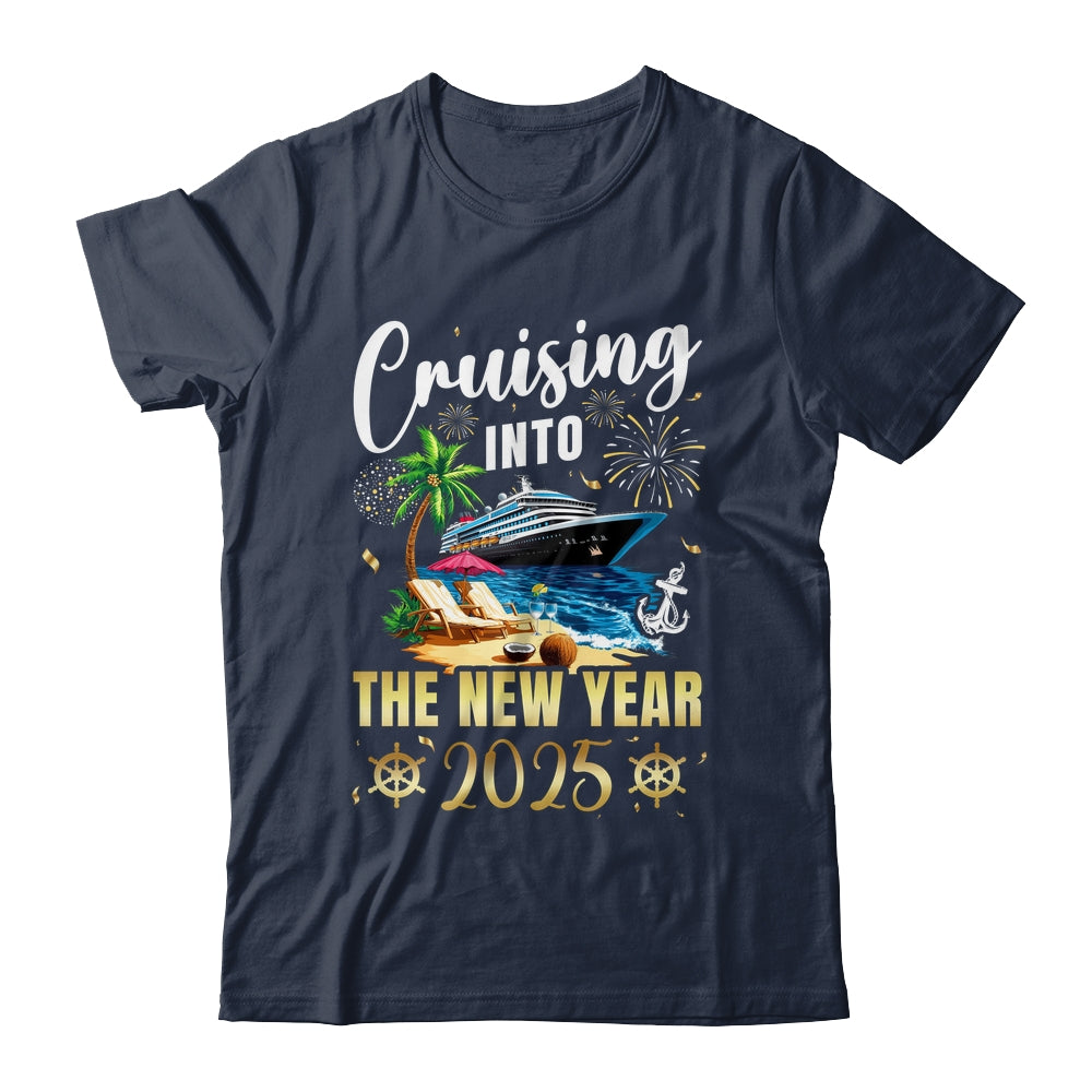 Cruising Into The New Year 2025 Family Vacation Matching Shirt & Sweatshirt | teecentury