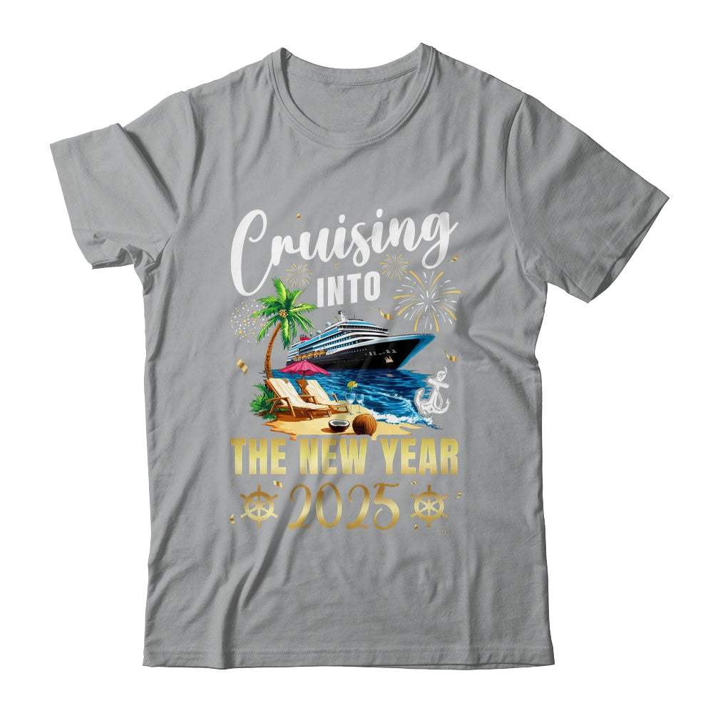 Cruising Into The New Year 2025 Family Vacation Matching Shirt & Sweatshirt | teecentury
