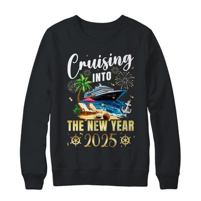 Cruising Into The New Year 2025 Family Vacation Matching Shirt & Sweatshirt | teecentury