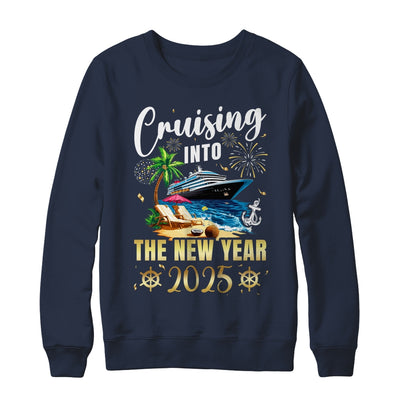 Cruising Into The New Year 2025 Family Vacation Matching Shirt & Sweatshirt | teecentury