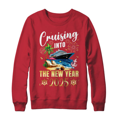 Cruising Into The New Year 2025 Family Vacation Matching Shirt & Sweatshirt | teecentury