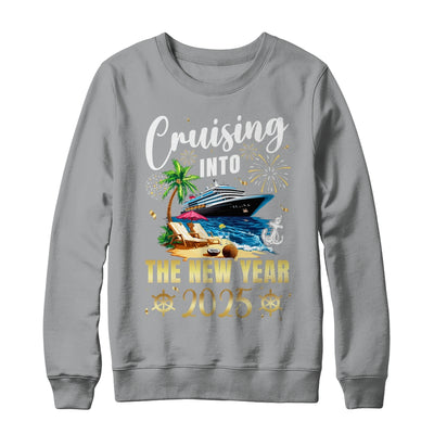 Cruising Into The New Year 2025 Family Vacation Matching Shirt & Sweatshirt | teecentury