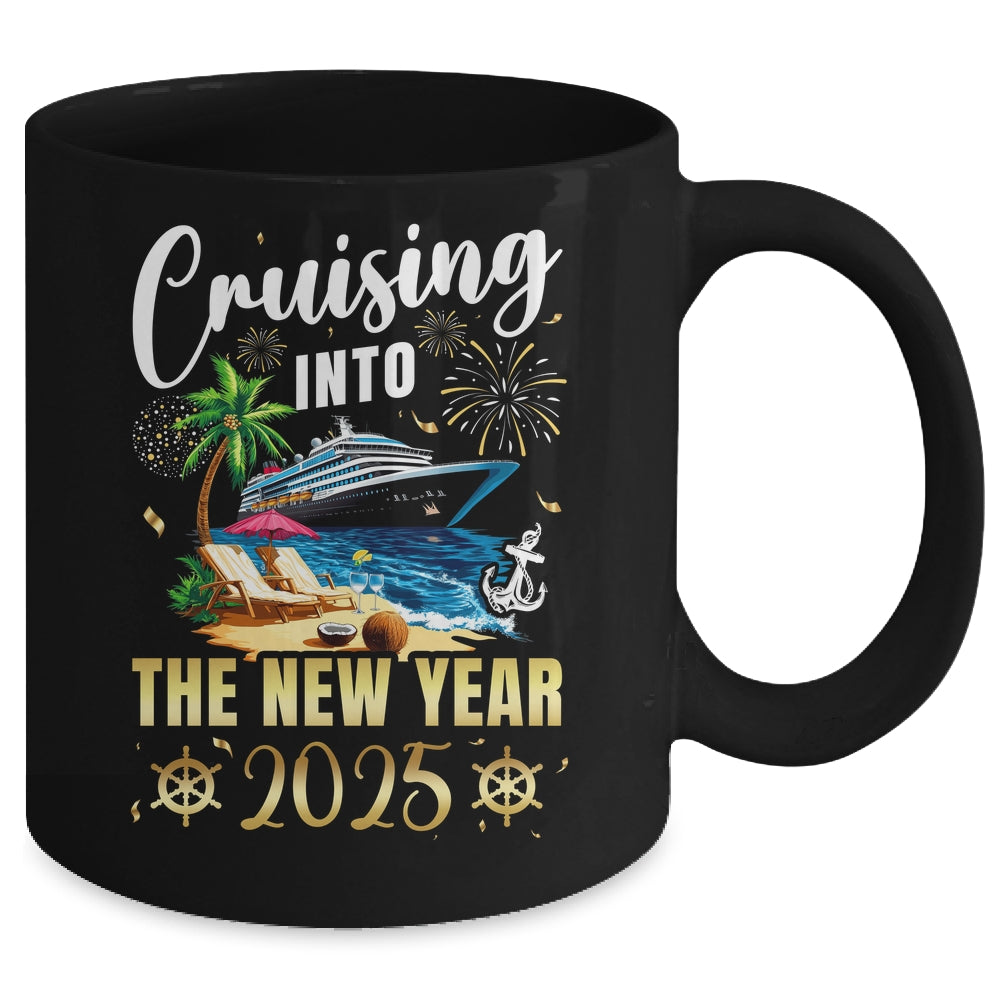 Cruising Into The New Year 2025 Family Vacation Matching Mug | teecentury
