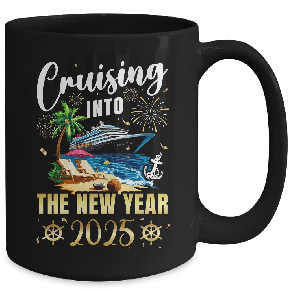 Cruising Into The New Year 2025 Family Vacation Matching Mug | teecentury