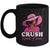 Crush Breast Cancer Awareness Black Afro Woman  Pink Ribbon Mug | teecentury