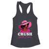 Crush Breast Cancer Awareness Black Afro Woman  Pink Ribbon Shirt & Tank Top | teecentury