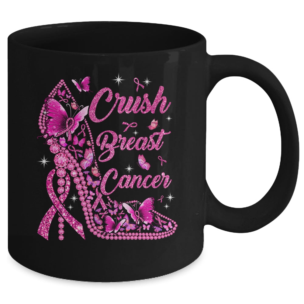 Crush Breast Cancer Awareness Month Pink Ribbon In October Mug | teecentury