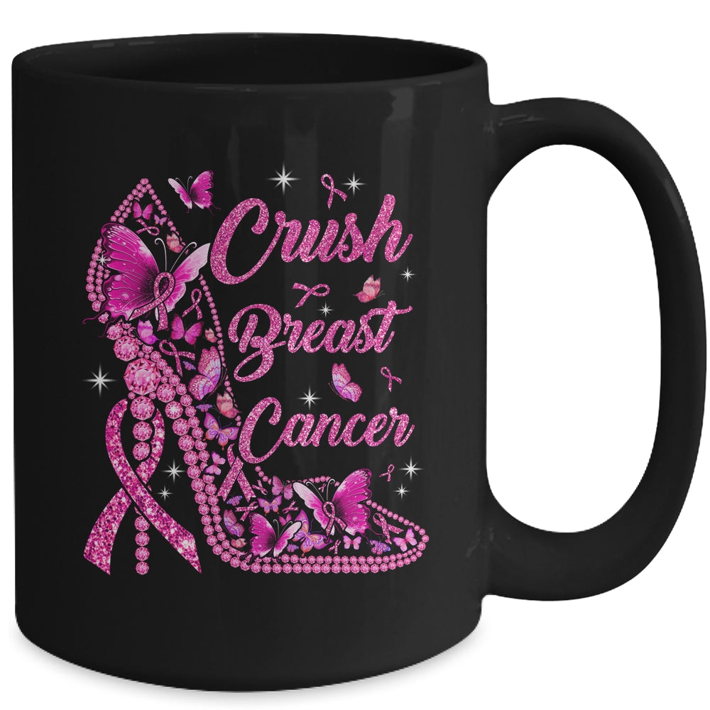 Crush Breast Cancer Awareness Month Pink Ribbon In October Mug | teecentury
