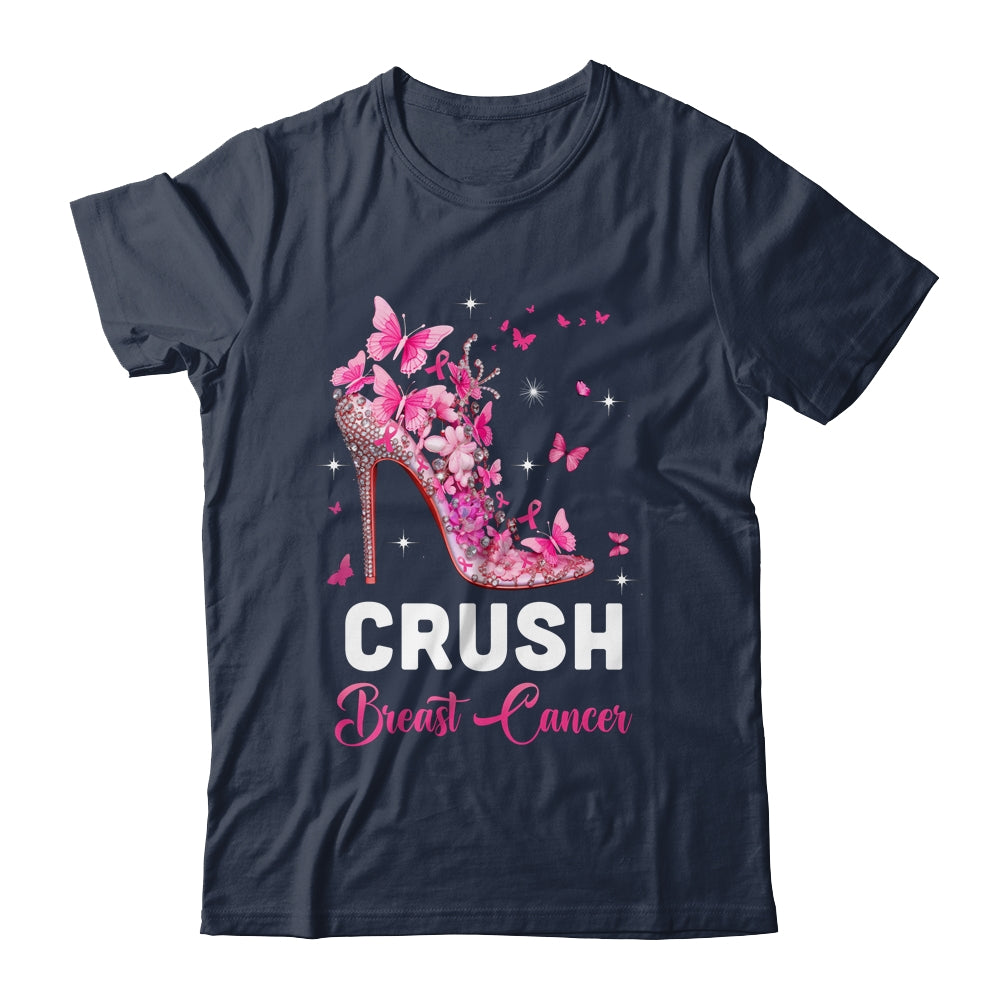 Crush Breast Cancer Awareness Pink Ribbon For Women Shirt & Tank Top | teecentury