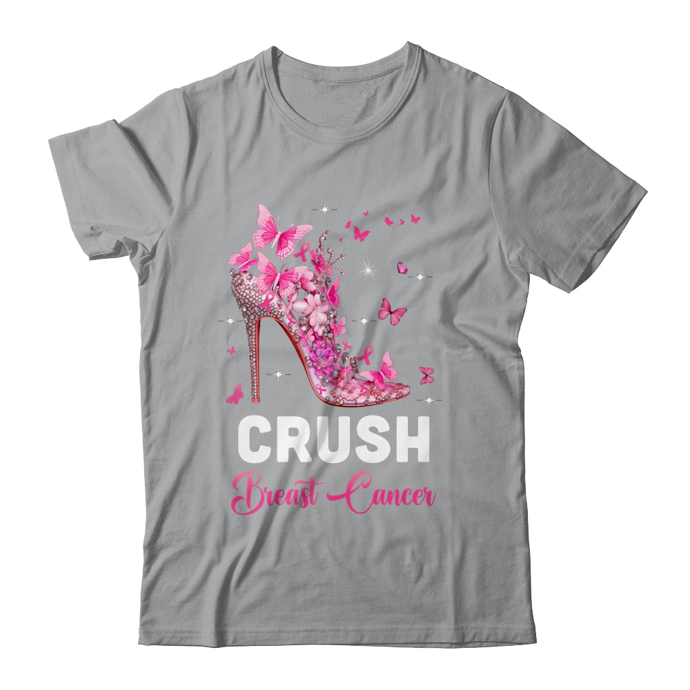 Crush Breast Cancer Awareness Pink Ribbon For Women Shirt & Tank Top | teecentury
