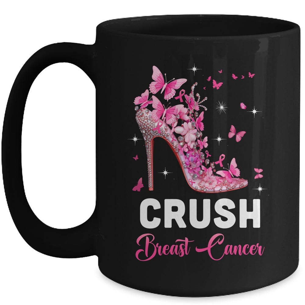 Crush Breast Cancer Awareness Pink Ribbon For Women Mug | teecentury