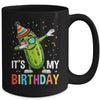 Cucumber Funny Dabbing Pickle Its My Birthday Men Women Kids Mug | teecentury