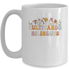Cultivando Bilingues Wildflowers Teacher Dual Language Crew Mug | teecentury