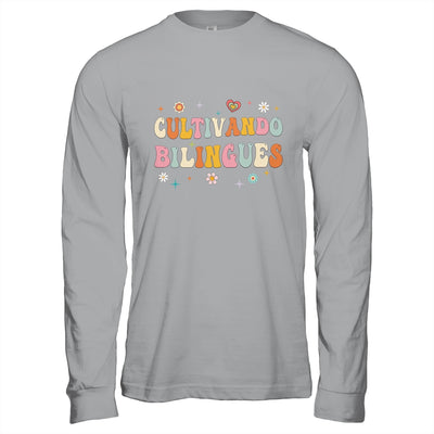 Cultivando Bilingues Wildflowers Teacher Language Groovy Shirt & Hoodie | teecentury
