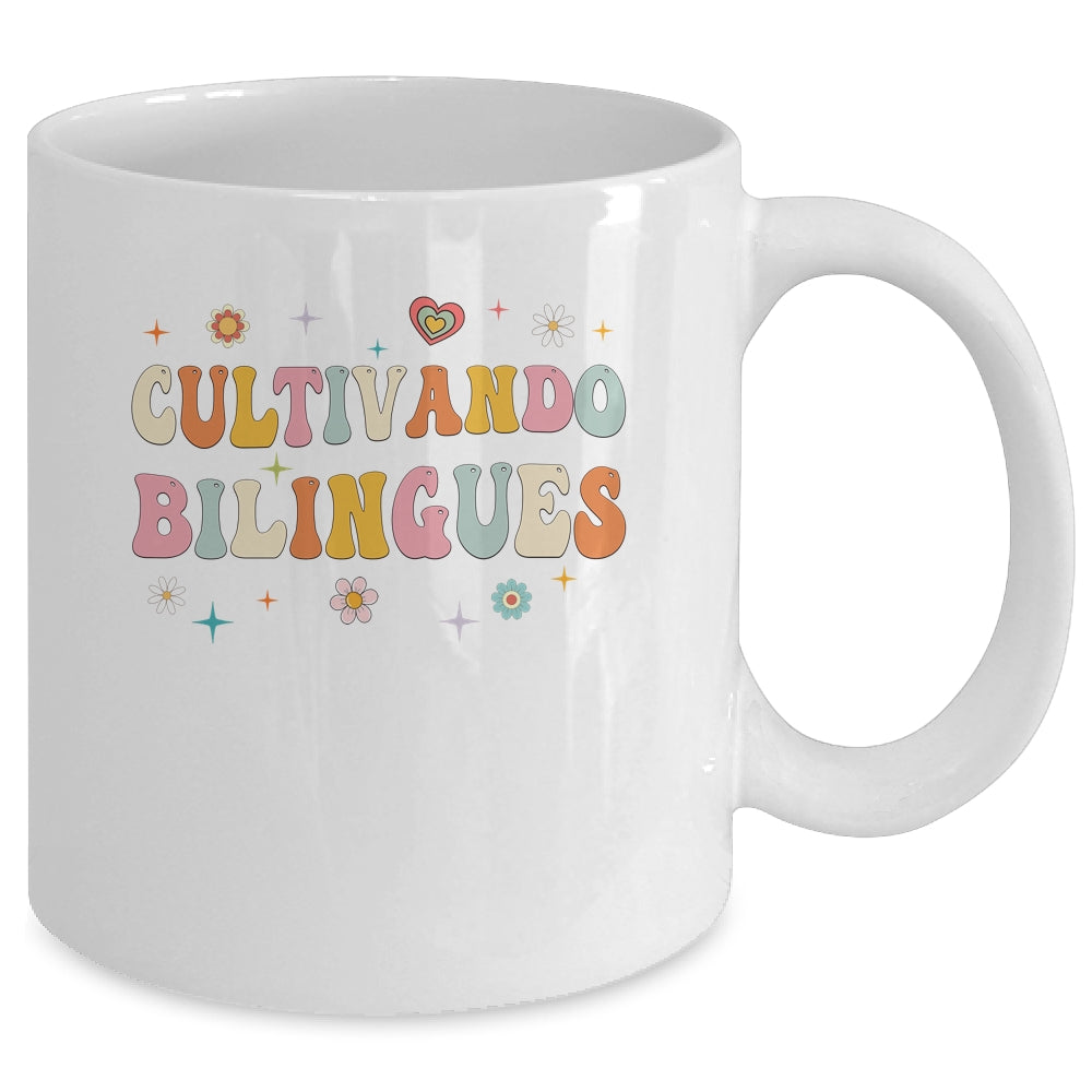 Cultivando Bilingues Wildflowers Teacher Language Groovy Mug | teecentury