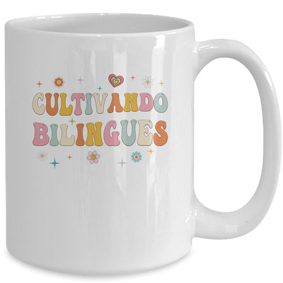 Cultivando Bilingues Wildflowers Teacher Language Groovy Mug | teecentury