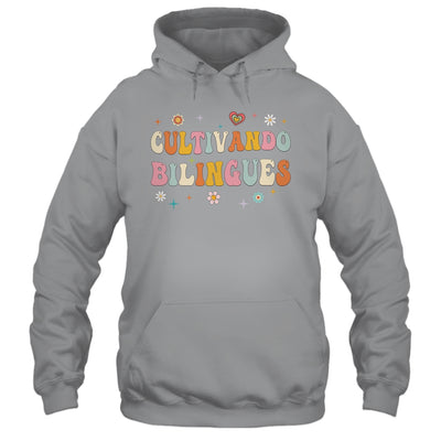 Cultivando Bilingues Wildflowers Teacher Language Groovy Shirt & Hoodie | teecentury