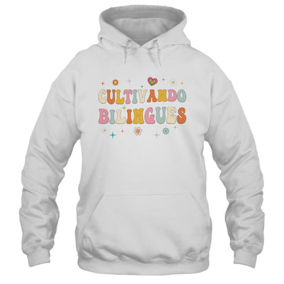 Cultivando Bilingues Wildflowers Teacher Language Groovy Shirt & Hoodie | teecentury