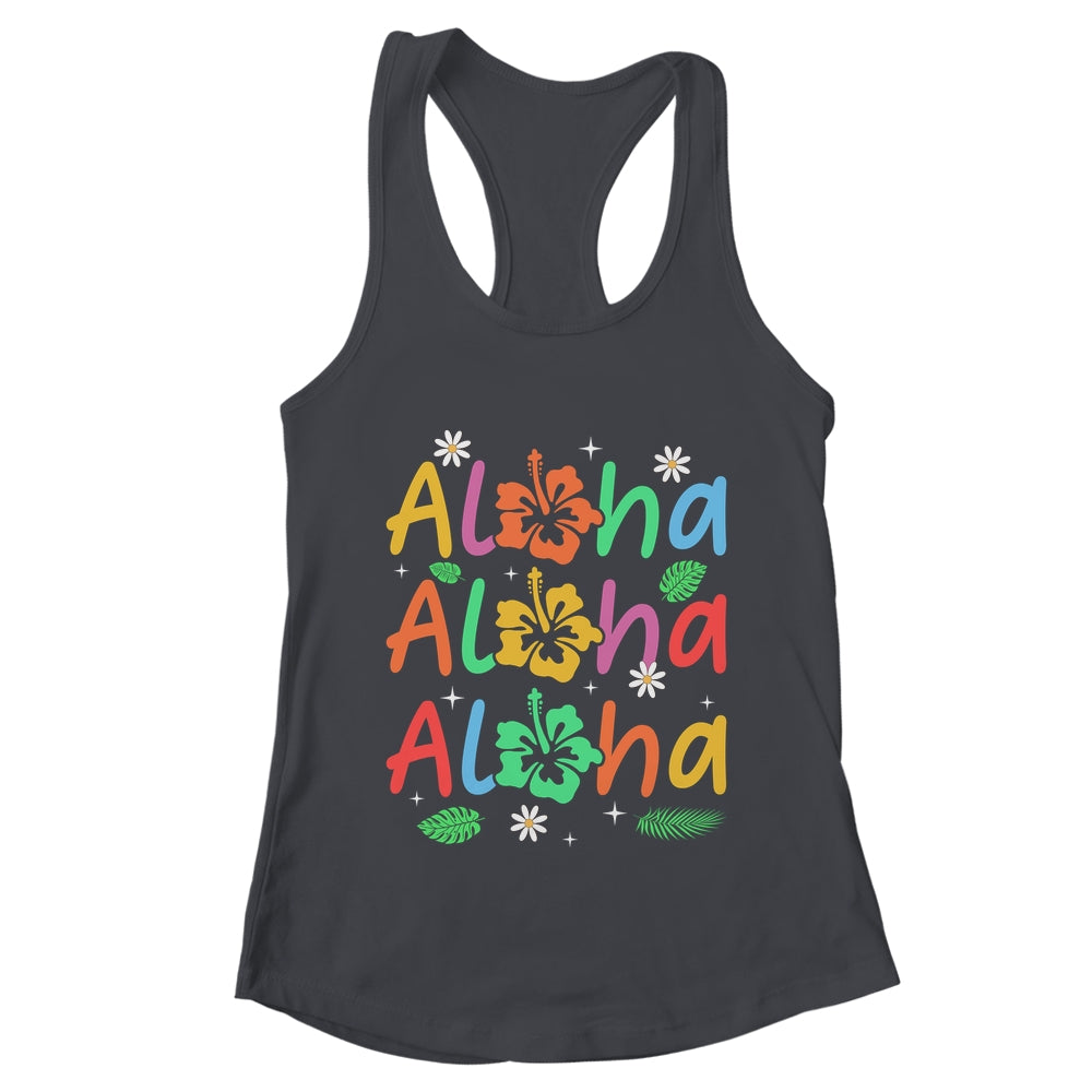 Cute Aloha Hawaiian Summer Vacation Hibiscus Women Kids Girl Shirt & Tank Top | teecentury