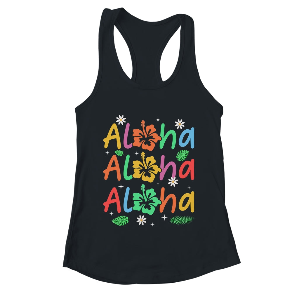 Cute Aloha Hawaiian Summer Vacation Hibiscus Women Kids Girl Shirt & Tank Top | teecentury