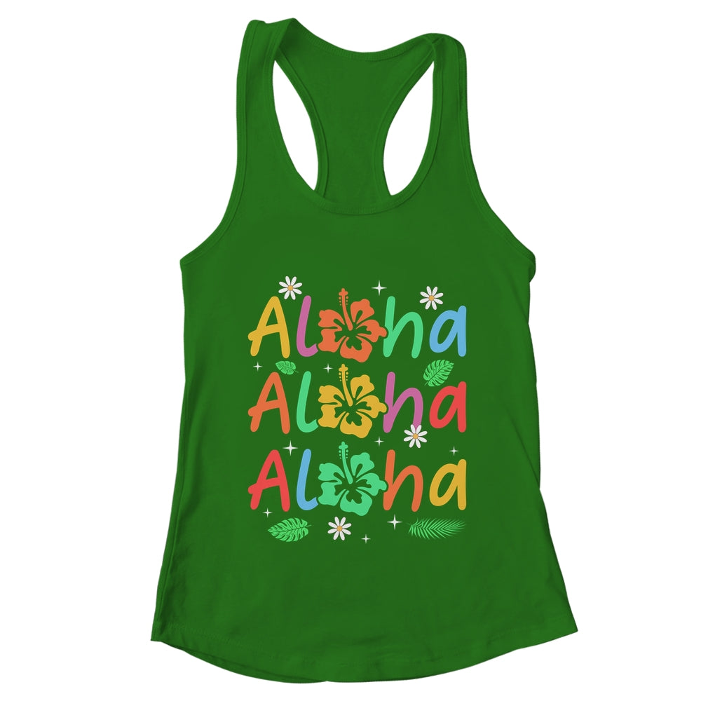 Cute Aloha Hawaiian Summer Vacation Hibiscus Women Kids Girl Shirt & Tank Top | teecentury