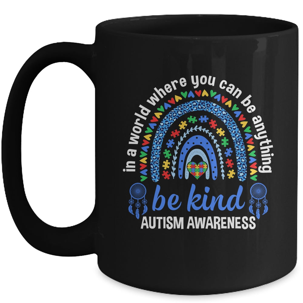 Cute Autism Mom Women Men Autism Awareness Be Kind Support Mug | teecentury