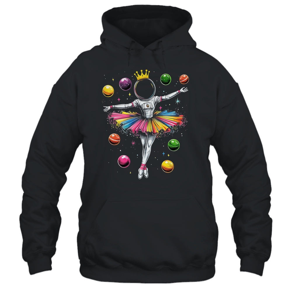 Cute Ballerina Girl Space Astronaut Design Ballet Dance Shirt & Hoodie | teecentury