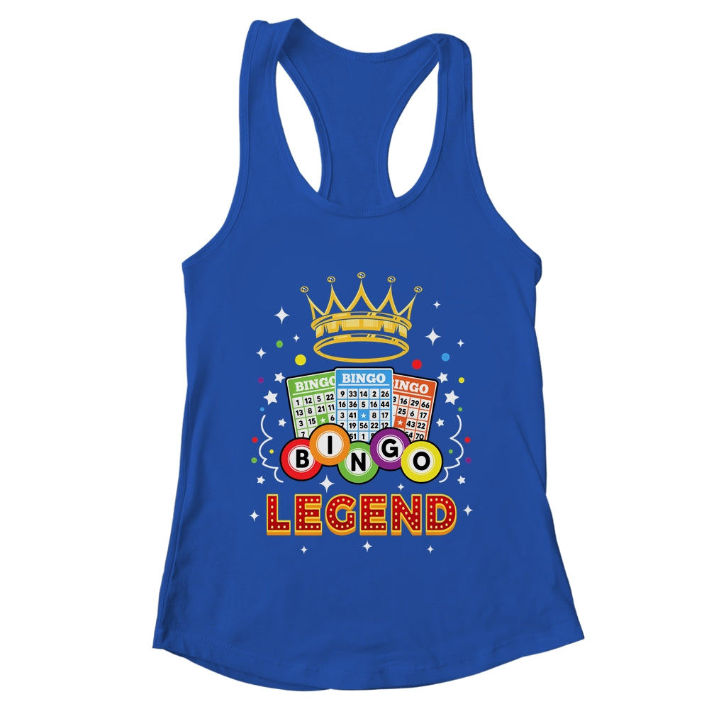 Cute Bingo Legend For Men Women Bingo Lovers Casino Players Shirt & Tank Top | teecentury