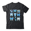 Cute Blue Coquette Bow Teeth Dentist Squad Dental Assistant Shirt & Hoodie | teecentury