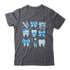 Cute Blue Coquette Bow Teeth Dentist Squad Dental Assistant Shirt & Hoodie | teecentury