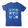 Cute Blue Coquette Bow Teeth Dentist Squad Dental Assistant Shirt & Hoodie | teecentury
