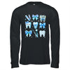 Cute Blue Coquette Bow Teeth Dentist Squad Dental Assistant Shirt & Hoodie | teecentury