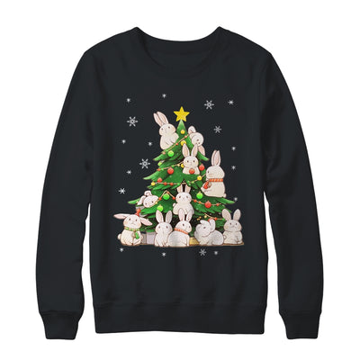 Cute Bunny Christmas Tree Bunny For Girl Women Xmas Shirt & Sweatshirt | teecentury