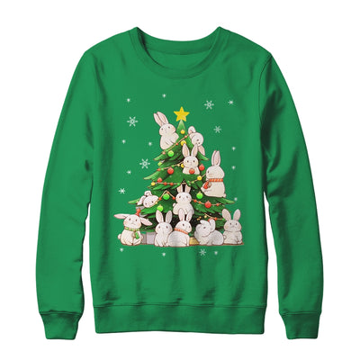 Cute Bunny Christmas Tree Bunny For Girl Women Xmas Shirt & Sweatshirt | teecentury