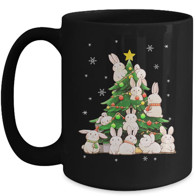 Cute Bunny Christmas Tree Bunny For Girl Women Xmas Mug | teecentury