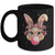 Cute Bunny Rabbit Face Leopard Glasses Girl Happy Easter Day Mug | teecentury