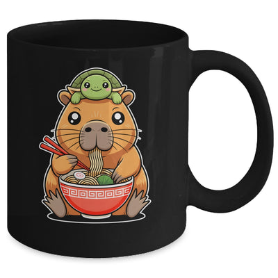 Cute Capybara And Turtle Backpack Ramen Kawaii Capibara Girl Mug | teecentury