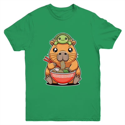 Cute Capybara And Turtle Backpack Ramen Kawaii Capibara Girl Youth Shirt | teecentury