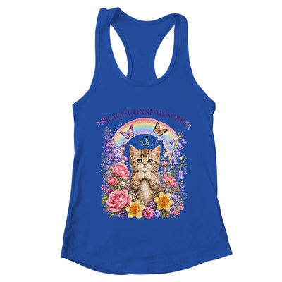 Cute Cat Rage Consumes Me Flower Funny Sarcastic Kitten Shirt & Tank Top | teecentury
