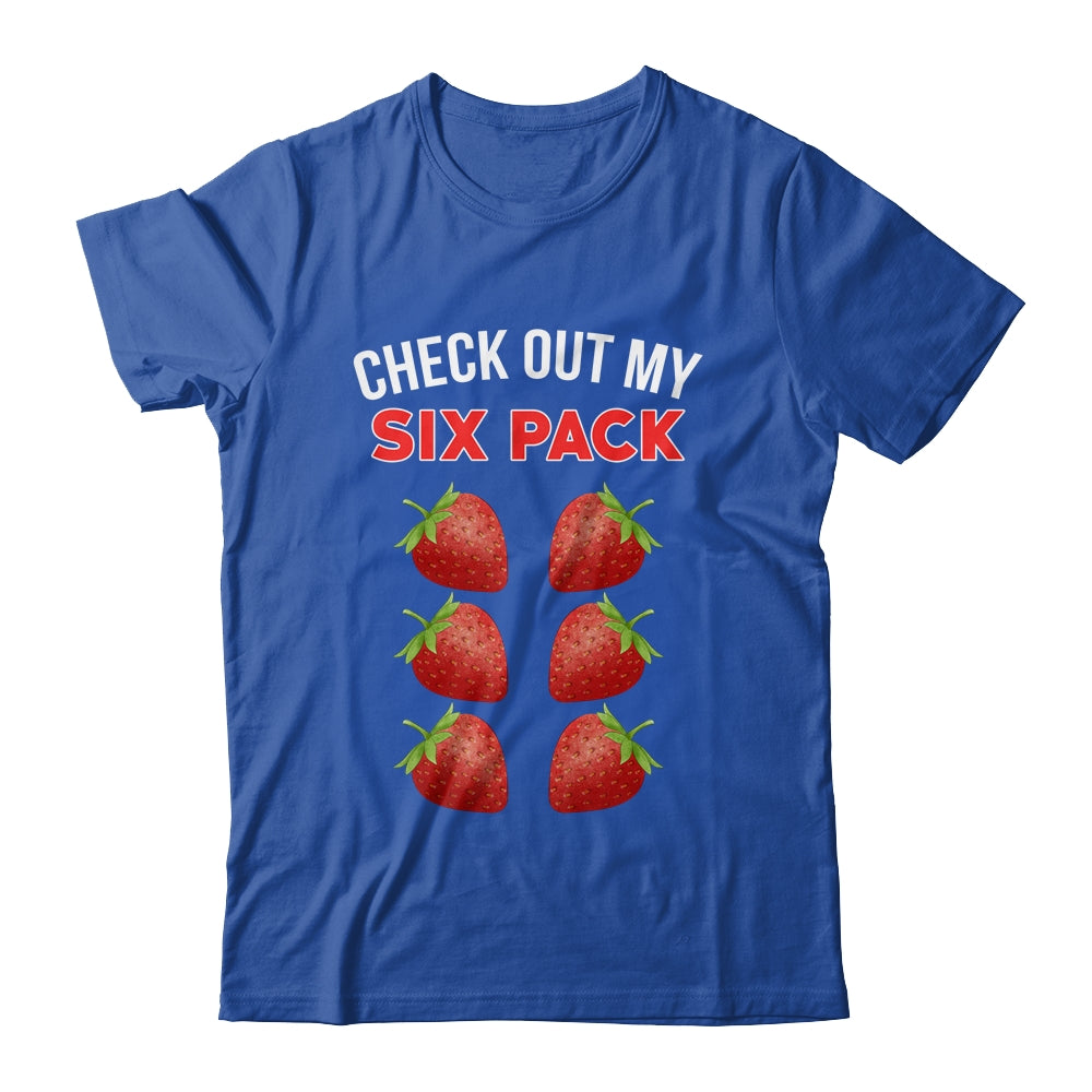 Cute Check Out My Six Pack Funny Strawberry Lover Men Women Shirt & Hoodie | teecentury