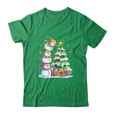 Cute Christmas Snowman Funny Christmas Tree Vintage Xmas Shirt & Sweatshirt | teecentury