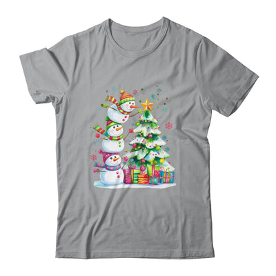 Cute Christmas Snowman Funny Christmas Tree Vintage Xmas Shirt & Sweatshirt | teecentury