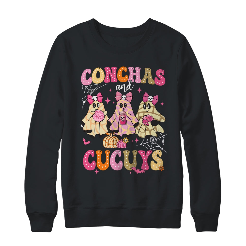 Cute Conchas And Cucuys Ghost Funny Mexican Halloween Girls Shirt & Sweatshirt | teecentury