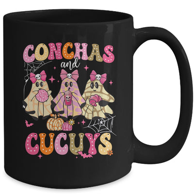 Cute Conchas And Cucuys Ghost Funny Mexican Halloween Girls Mug | teecentury